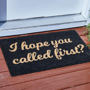 I Hope You Called First? Doormat Park Designs - The Fox Decor